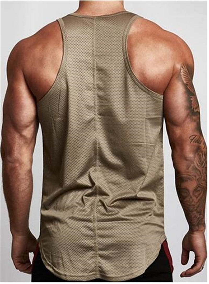 Gym tank top sportswear vest men