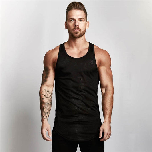 Gym tank top sportswear vest men