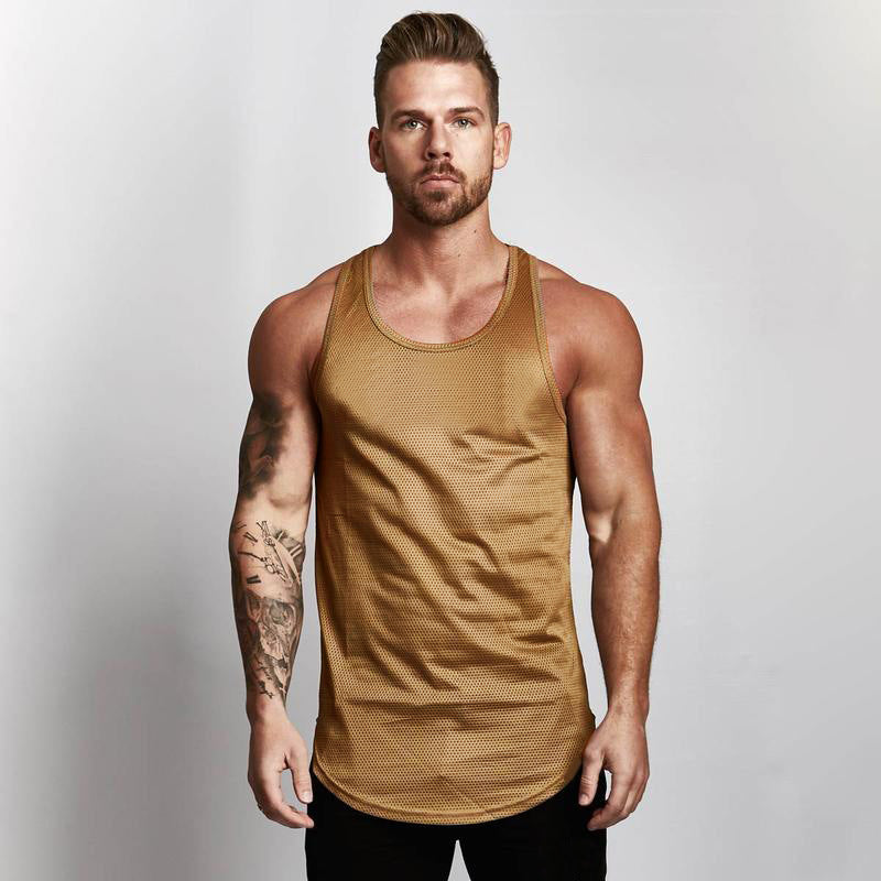 Gym tank top sportswear vest men